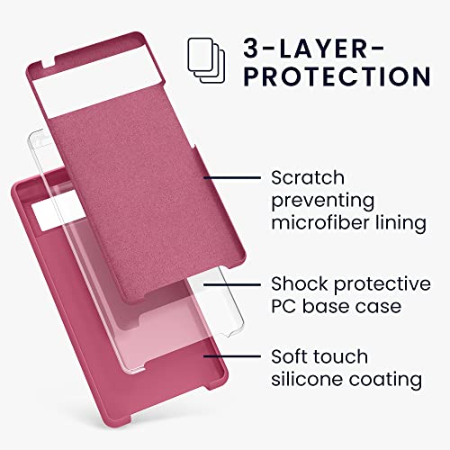 kwmobile Case for Google Pixel 6 Case - Soft Cover - Shockproof Silicone - Wireless Charging Sweet Candy - Image 2
