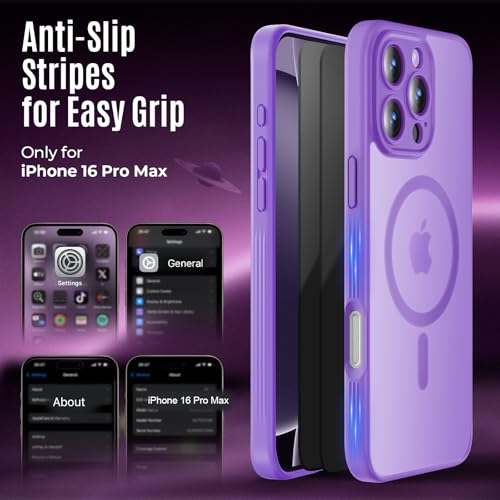 Image of Symcele Designed for iPhone 16 Pro Max Case, Light Purple