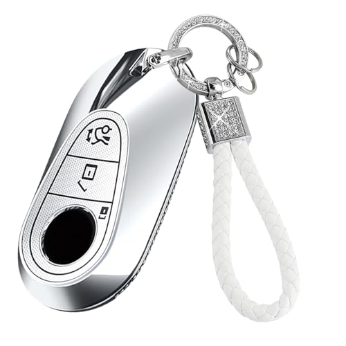 Ysbxitu Key Fob Cover Compatible with Mercedes S G E C-Class, W223 S350 S400,Key Protective Cover,Decorative protection