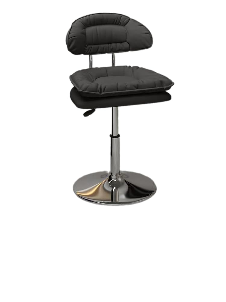 Tabouret de bar pivotant réglable facile à déplacer en fer forgé