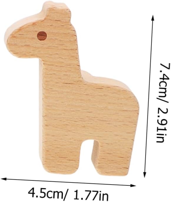 12pcs Cute Animal Drawer Knobs Decorative Wooden Knobs for Boy Girl Room Nursery Furniture Cabinet Handles with Screws for Dressers