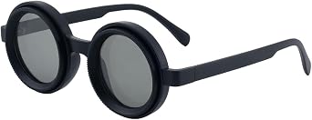 Adjustable Tint Sunglasses 1-9 Gears Rounded Polarized Glasses with ND Filter Lenses