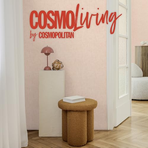 Papel pintado rosa no tejido COSMOPOLITAN con relieve textil lavable y resistente 10,05m 7