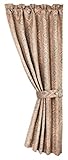 HiEnd Accents FB1811C Sedona Curtain, 48x84, Tan