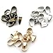300pcs Mixed Metal Pinch Clip Clasp Bail Finish Necklace Clasps Pendant Clasps Claw Bail,Pendant Clasps, Pinch Clip Clasp Bail for Necklace (M148)