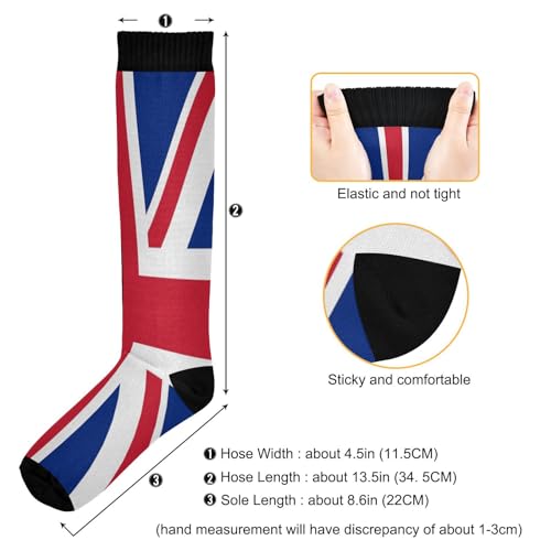 Image of Compression Socks for Men Women Colorful Knee High Socks Support for Athletic Sport Running Hiking Fitness