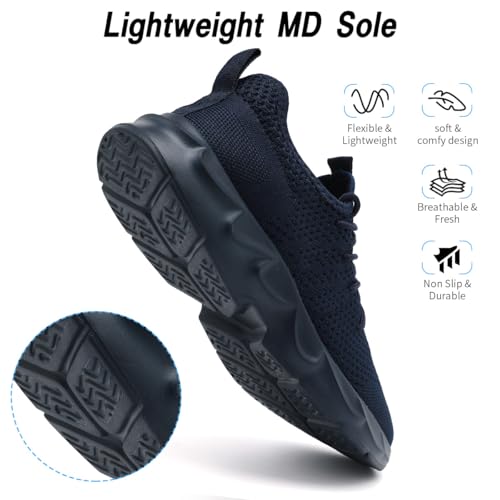 Image of DLWKIPV Womens Walking Shoes Slip On Sneakers Tennis Shoes Running Sport Workout Gym Shoes Athletic Non Slip Lightweight Breathable Fashion Casual Shoes for Travel Work