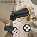 Easy to Install Tub Spout with Diverter, Bathtub Faucet Replacement for 1/2 Inch Copper Pipe, Includes Installation Tool and Pull-Down Diverter Valve for Quick Setup (Black)