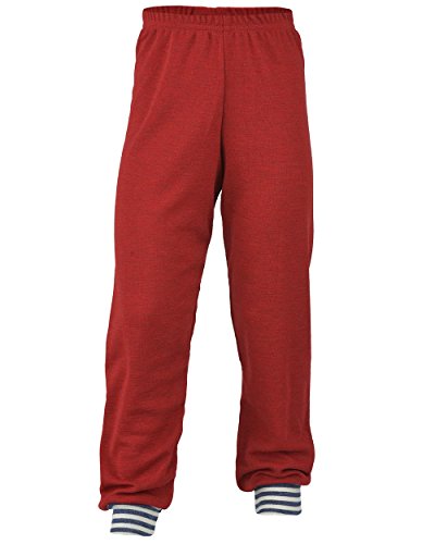 Merino base layer Engel kinder hose lang rojo talla 128 de lana pura con suavidad premium