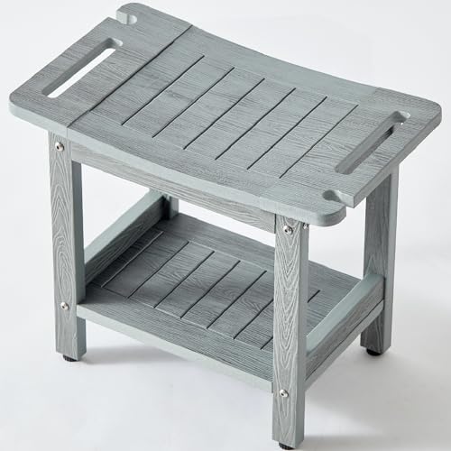 Waterproof Bariatric Shower Bench with Storage