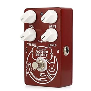 🎸Caline cp-74 is a newly developed distortion pedal to give that classic Dyna Red distribution sound 🎸With 4 functional knobs (Vol/Treble/Drive/Lomld) gives you all the tone options needed to reproduce the famous Plexitone sound and that identifiable...
