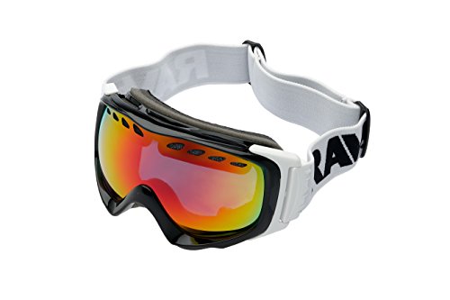 Casque de ski argenté écran miroir haute protection pour sports d'hiver