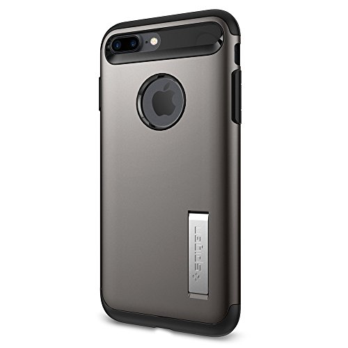 Spigen Slim Armor Designed for Apple iPhone 8 Plus/iPhone 7 Plus Case (2016) - Gunmetal
