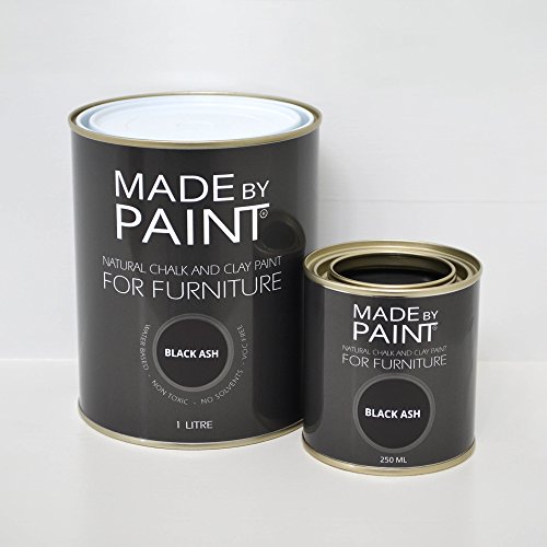 Made By Paint Chalk and Clay Paint for Furniture Black Ash 1000 ML