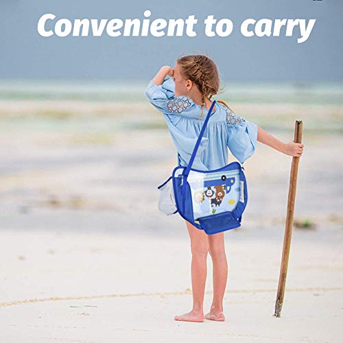 Erlsig Kinder-Reisetablett für Autositz, Aktivitäts- und Spieltablett, Organizer für Kinder und Kleinkinder, Schoßschreibtisch mit Tablet-Handyhalterung, wasserdicht und faltbar (Blau)