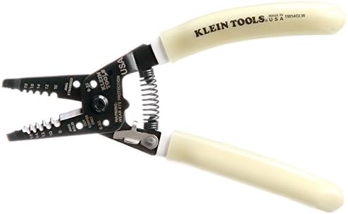 Klein Tools 11054GLW Hi-Viz Wire Stripper/Cutter, 8 - 16 AWG Solid, 10 - 18 AWG Stranded