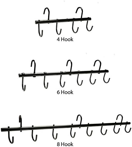 Jacks 1511-8-BK Tack Portable Rack 8-Hook, Black