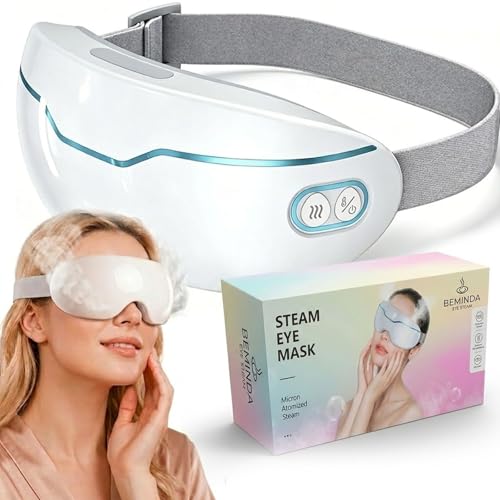 Steam Therapy for Dry Eyes Steam Eye Therapy Steam Eye Mask for Dry Eyes Nano Mist Eye Steamer with Sustained 42C Steam Therapy Hands-Free and Rechargeable for Both Eyes (Pro)