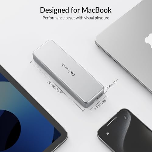 GiGimundo G40 USB4 40Gbps Portable SSD 1TB, CNC Crafted Aluminum, Built-in Active Turbo Fan External SSD for Content Creators and Creative Professionals, Up to 3200MB/S Ultra Fast Data Transfer - Image 8
