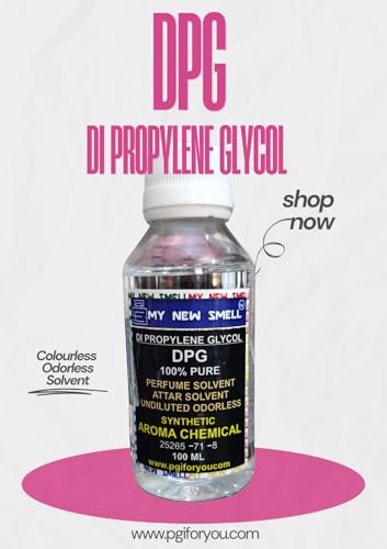 My New Smell DI PROPYLENE GLYCOL (DPG) 100 ml | Perfume Grade | Attar Grade | Soap Making | Shampoo Making | DIY projects | Cosmetic Making