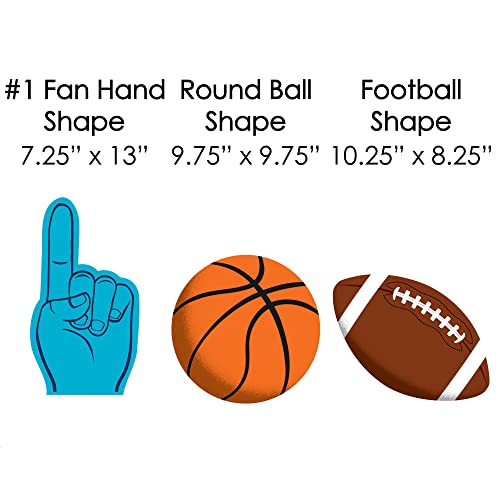 Go, Fight, Win - Sports - Basketball, Baseball, Football & Soccer Lawn Decorations - Outdoor Baby Shower Or Birthday Party Yard Decorations - 10 Piece #TOP6