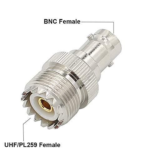 Adaptador exgoofit PL259 a BNC Coaxial 4 piezas miniatura 6