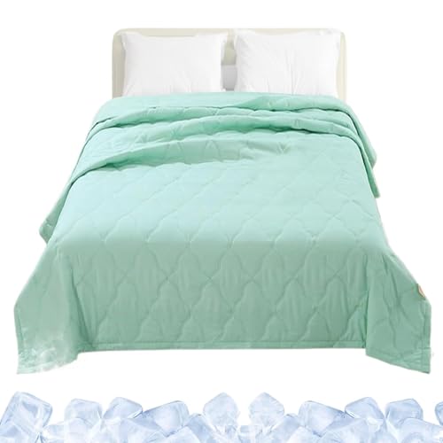 Manta fría para personas que duermen con calor – Edredón de noche, doble cara, refrescante, transpirable, suave, para sofá, cama, adultos, sudores nocturnos, personas que duermen con calor