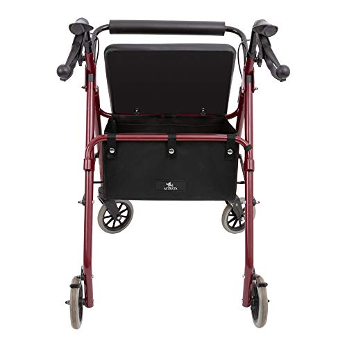 Extra Large Walker Underseat Bag - Rollator Accessories - Under Seat Storage Pouch (Black)