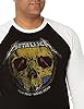 Metallica Men's Now That We're Dead Raglan Baseball Jersey T-Shirt, Black/White, S #2