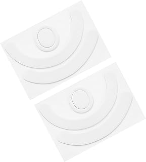 PATIKIL Rounded Curved Edges Mouse Feet Skates Pads 0.8mm w Cleaning Paper for G403/G603/G703 Gaming Mouse Feet Replacement White 3Pcs/2 Set