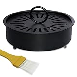 AIMEKE Moskito Spulenhalter, Schwarz Mückenspirale Halter mit Deckel, Metall Mückenspirale...