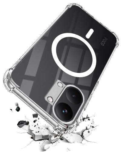 Image of Jkobi Shockproof Crystal-Clear Back Cover for Poco X8 Pro Max 5G (Magsafe Wireless Support | Drop & Camera Protection | Hard Polycarbonate)