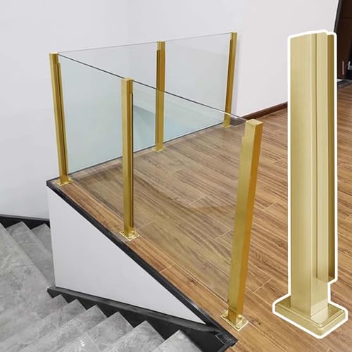 Poteaux de balustrade carrés en acier inoxydable pour terrasse sans percer