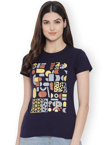 Image of Style Go Women's /Girls Cotton Regular Fit Graphic Stylish Printed Short Sleeves Casual T-Shirt || Trends & Stylish (Pack 2)