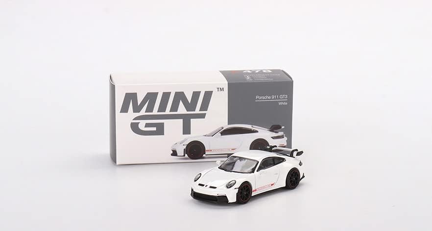 True Scale Model Car Compatible with Porsche 911 (992) White Limited Edition 1/64 Diecast Model Car MGT00478
