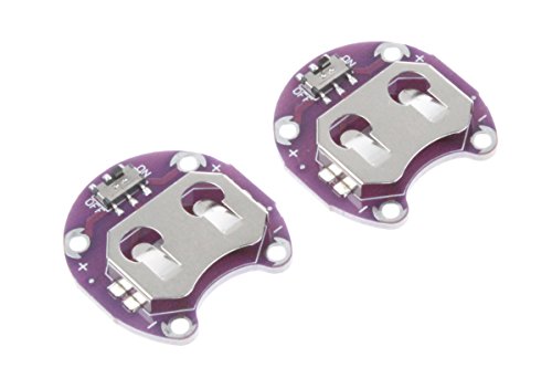 5-Pack CR2032 Coin Cell Battery Holder | LilyPad Mounting Module For DIY Electronics