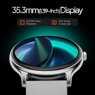 Fire-Boltt Phoenix Round Smart Watch 1.38″ HD Display with Bluetooth Calling, SpO2 & Heart Rate Monitor, 120+ Sports Modes, IP67 Waterproof, Fitness Tracker Smartwatch for Men & Women - Grey