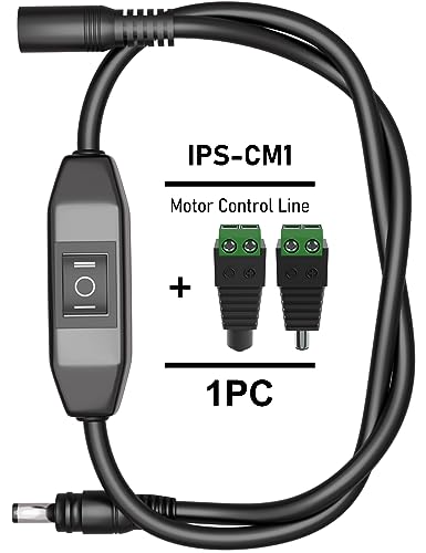 DIHOOL Polarity Reverse Switch Electric Linear Actuator Motor Controller, 3-Position ON-Off-ON Wippschalter mit Draht, Positiv- und Minuspol Schaltschalter