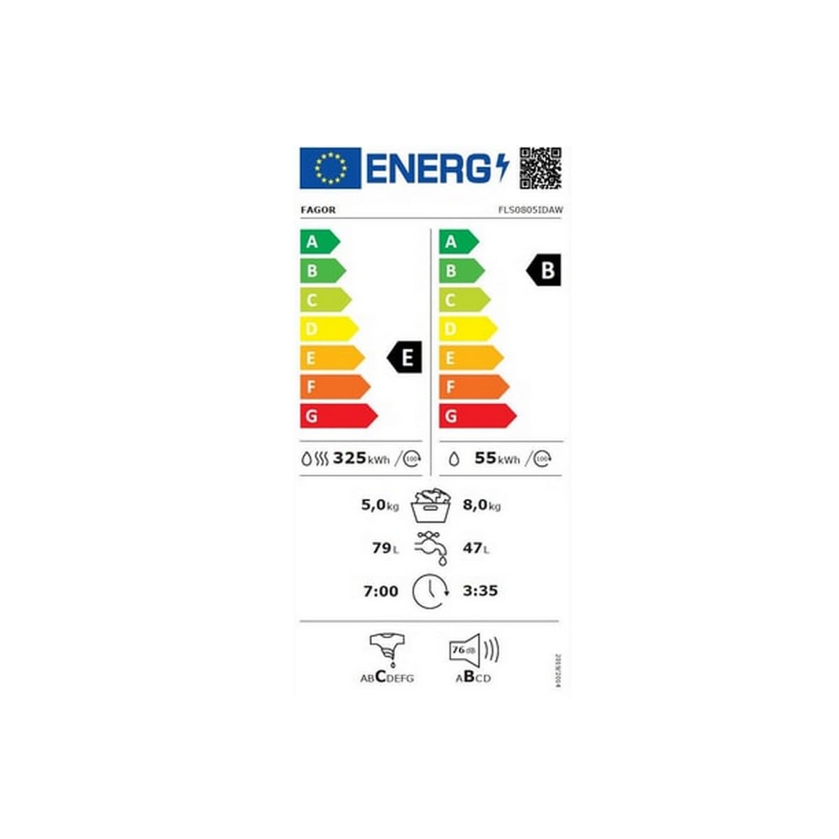 FAGOR Lave linge sechant Frontal FLS0805IDAW