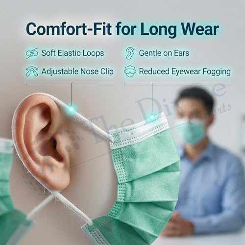 Image of Surgical Mask for Men & Women | Certified by ISO & CE to Protect Mouth Droplets, Dust and Pollution Combo