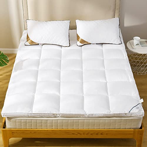 Analin Mattress Topper King Pillowtop Bed Topper Cooling Mattress Pad With Anchor Bands - Extra Thick 2Inch #TOP5