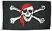 Flagge Pirat mit Kopftuch - 60 x 90 cm