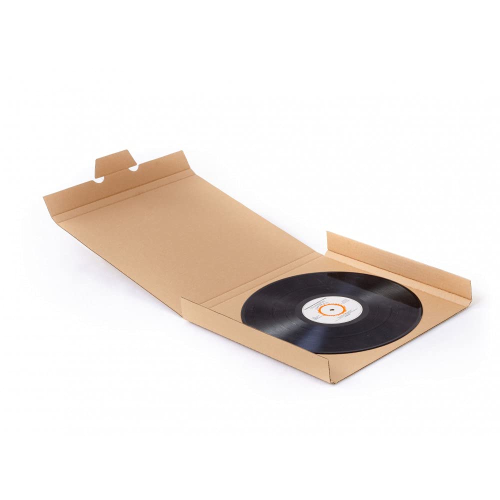 Kartonverpackung für Schallplatten 325x325x20mm Starker Karton 3-Lagen-Paketlagerung Versand Geschenk Schallplatte Storage (150)