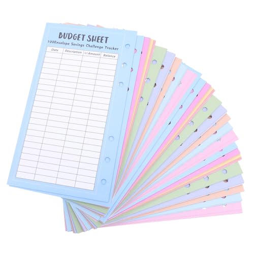 Carte de dépôt d'argent DOITOOL pour défi d'épargne et budget - 3