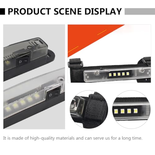 Barra de luz LED interior para vehiculos UTV luces de techo de ATV sin cableado 6