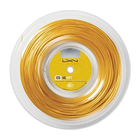 Luxilon Tennis Racket String, 4G Soft, 200 m Roll, Gold, 1.25 mm, Unisex, WRZ990143 Cover