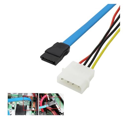 Cable Adaptador S-AS a SATA 29 Pin Macho 4 Pin Macho miniatura 3