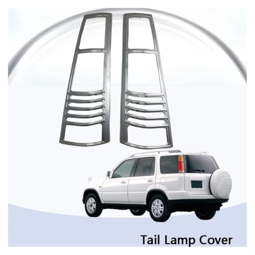 Cubierta de luz trasera para CR-V 1992-1999 en plástico ABS cromado 4