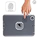 MAKEIT CASE iPad Mini Case iPad Mini 2 3 Case 3in 1 Heavy Duty Protection Combo Hybrid Impact Silicone Hard Case Cover for Apple Ipad Mini 1 2 3 (T-Gray/Light Grey)
