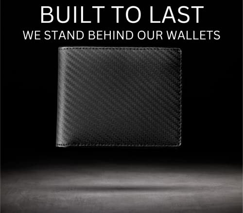 Image of Stealth Mode Leather Bifold Wallet for Men With ID Window and RFID Blocking